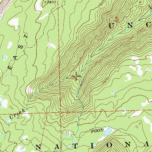 Topographic Map of Terrible Creek, CO