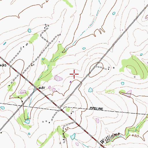 Topographic Map of Greenbriar Lake Dam, TX