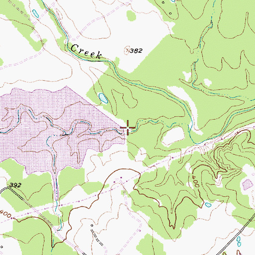 Topographic Map of Soil Conservation Service Site 5 Reservoir, TX