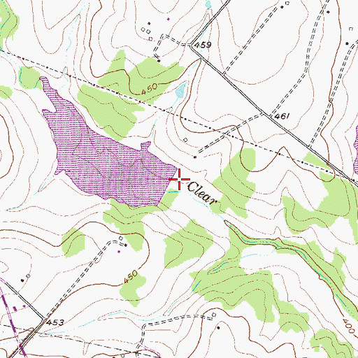 Topographic Map of Soil Conservation Service Site 21 Dam, TX