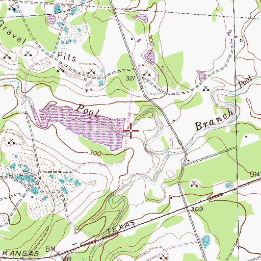 Topographic Map of Soil Conservation Service Site 30 Dam, TX