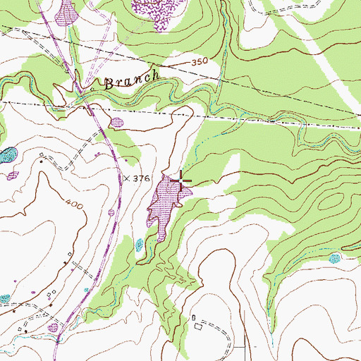 Topographic Map of Soil Conservation Service Site 29 Dam, TX