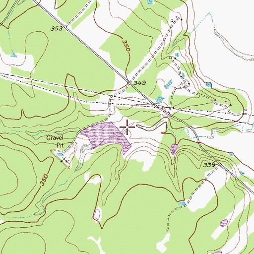 Topographic Map of Soil Conservation Service Site 25 Dam, TX