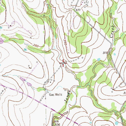 Topographic Map of Soil Conservation Service Site 26 Dam, TX