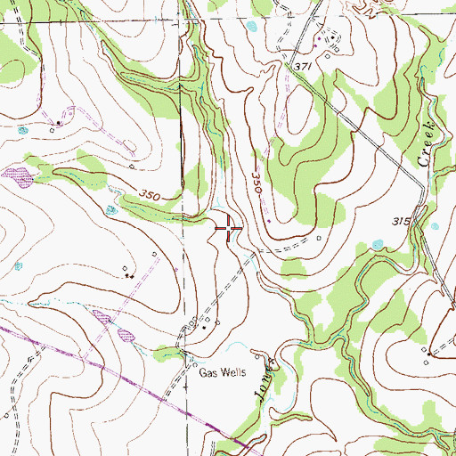 Topographic Map of Soil Conservation Service Site 26 Reservoir, TX