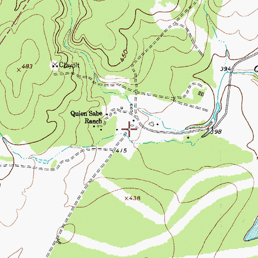 Topographic Map of Quien Sabe Lake Number 1, TX