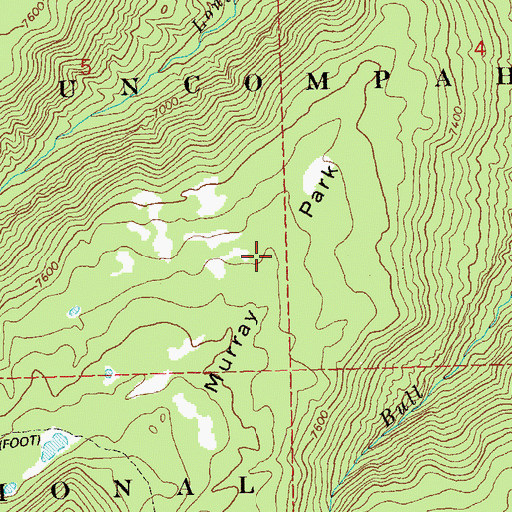 Topographic Map of Murray Park, CO