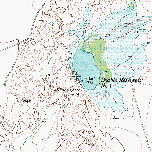 Topographic Map of Soil Conservation Service Site 1 Dam, TX
