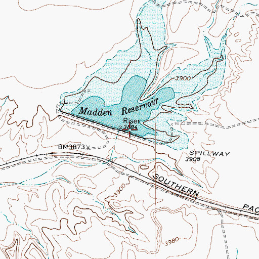 Topographic Map of Soil Conservation Service Site 1 Dam, TX