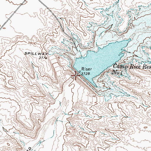 Topographic Map of Soil Conservation Service Site 1 Dam, TX