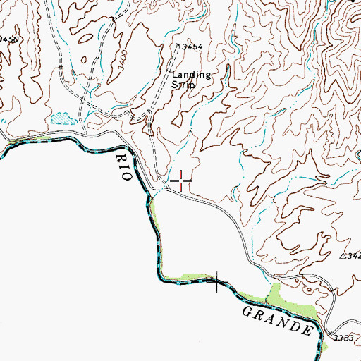 Topographic Map of Gibson Dam, TX