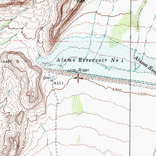 Topographic Map of Soil Conservation Service Site 1 Dam, TX