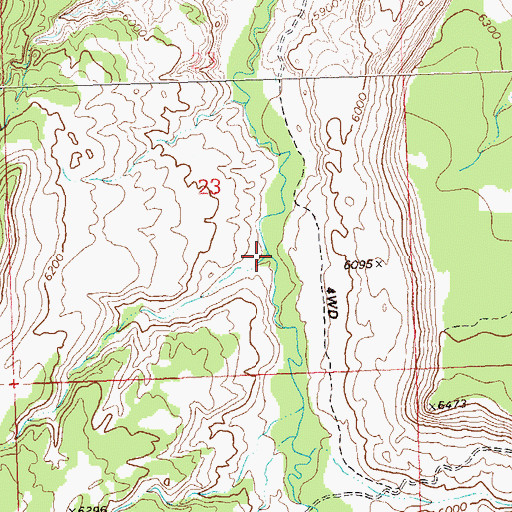 Topographic Map of Piney Creek, CO