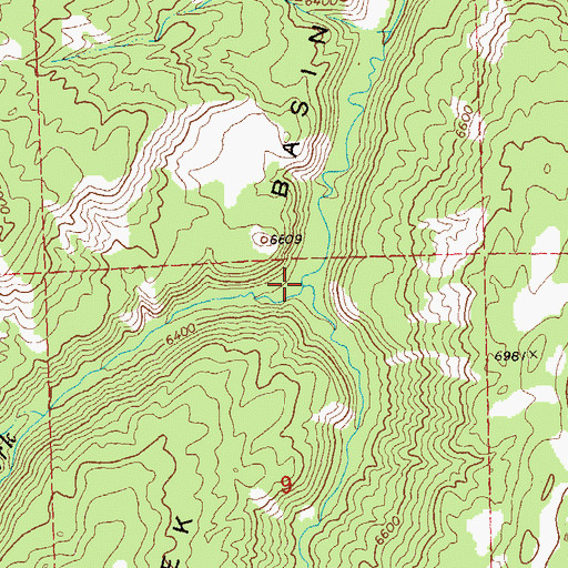Topographic Map of West Fork Dry Creek, CO