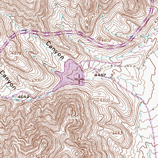 Topographic Map of Fusselman Dam, TX