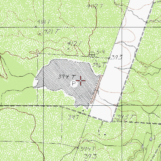 Topographic Map of Snowden Lake, TX