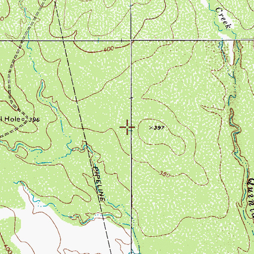 Topographic Map of Welder Lake Number 3, TX