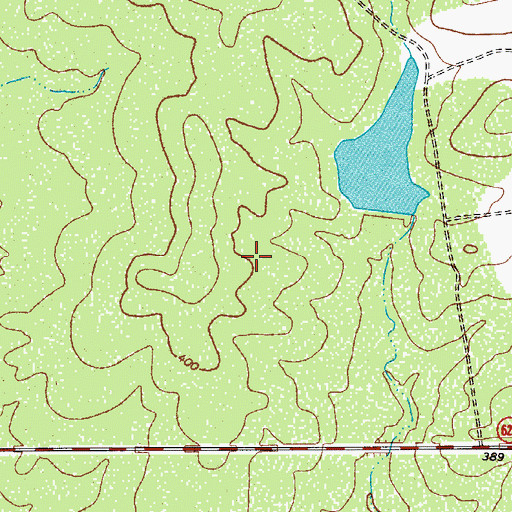 Topographic Map of Welder Lake Number 4 Dam, TX