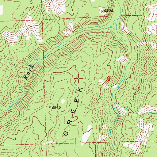 Topographic Map of Dry Creek Basin, CO