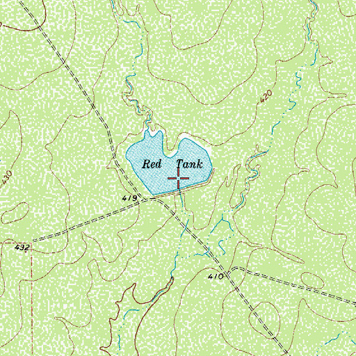 Topographic Map of Welder Lake Number 7, TX