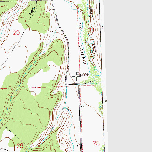 Topographic Map of Shavano Valley, CO