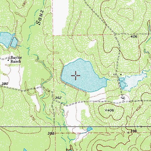 Topographic Map of Walker Lake Number 1, TX