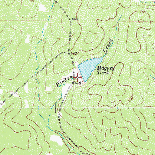 Topographic Map of Welder Lake Number 9 Dam, TX