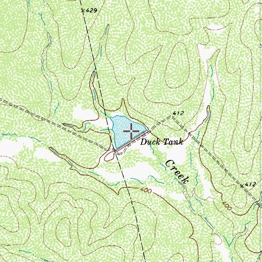 Topographic Map of Welder Lake Number 8 Dam, TX