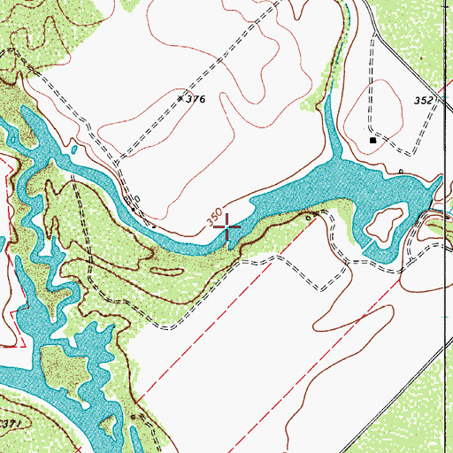 Topographic Map of Holland Reservoir Site Number 2, TX