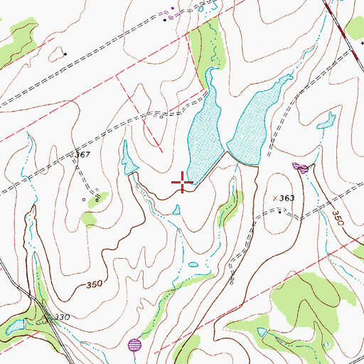 Topographic Map of Pawelek Lake Number 1 Dam, TX