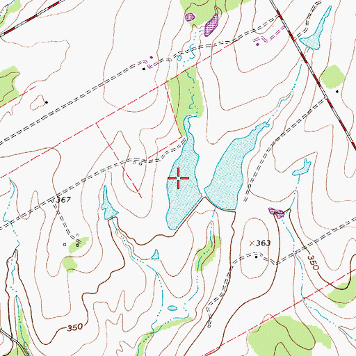 Topographic Map of Pawelek Lake Number 1, TX