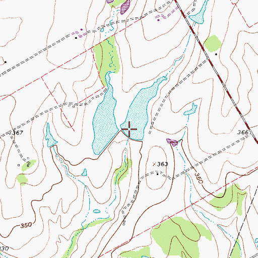 Topographic Map of Pawelek Lake Number 2 Dam, TX
