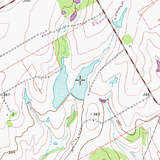 Topographic Map of Pawelek Lake Number 2, TX