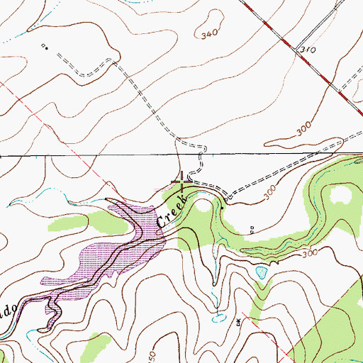 Topographic Map of Soil Conservation Service Site 1 Dam, TX