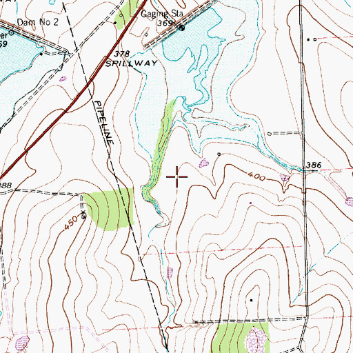 Topographic Map of Soil Conservation Service Site 1 Dam, TX