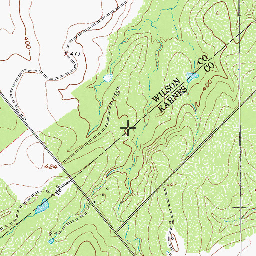 Topographic Map of Tessman Lake, TX