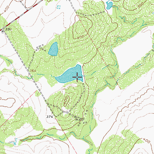 Topographic Map of Nieschwietz Lake Dam, TX