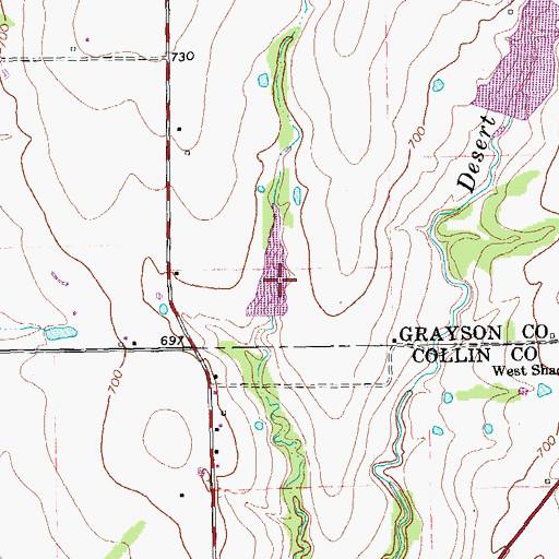 Topographic Map of Soil Conservation Service Site 31a Dam, TX
