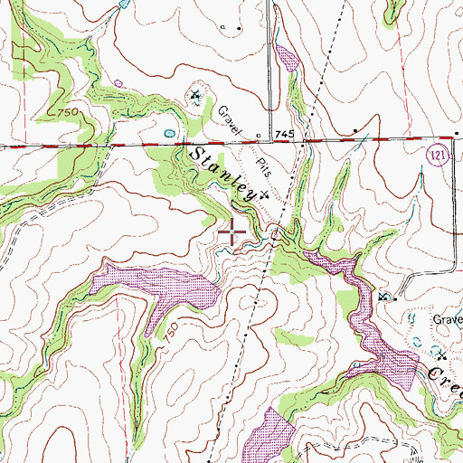 Topographic Map of Soil Conservation Service Site 26b Dam, TX