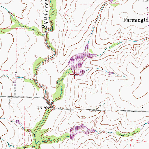 Topographic Map of Soil Conservation Service Site 35 Dam, TX