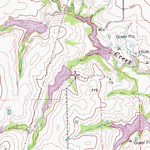 Topographic Map of Soil Conservation Service Site 26a Dam, TX