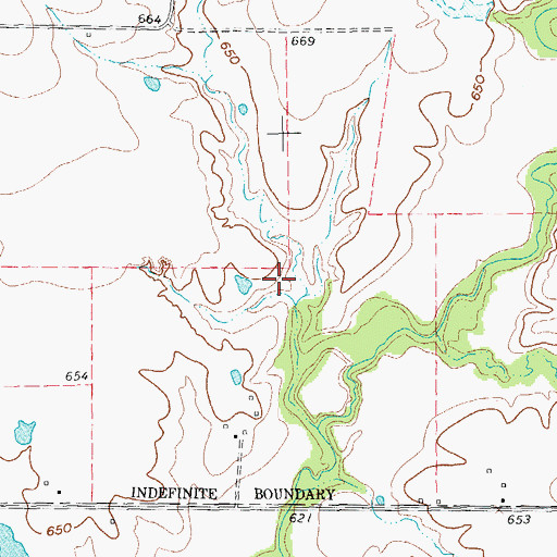 Topographic Map of Soil Conservation Service Site 7 Dam, TX