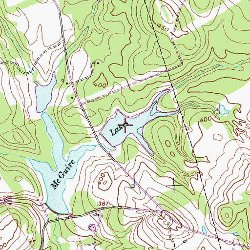 Topographic Map of McGuire Lakes Number 1, TX