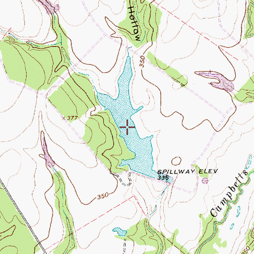 Topographic Map of Seale Lake, TX