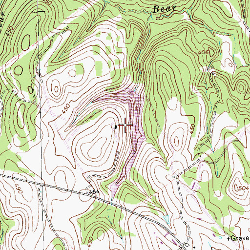 Topographic Map of Antelope Lake, TX