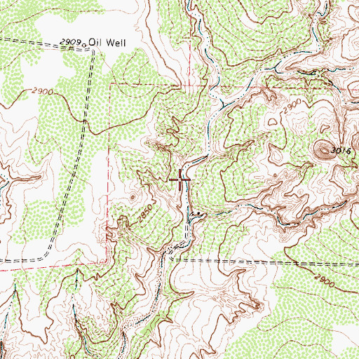 Topographic Map of Caddell Lake, TX