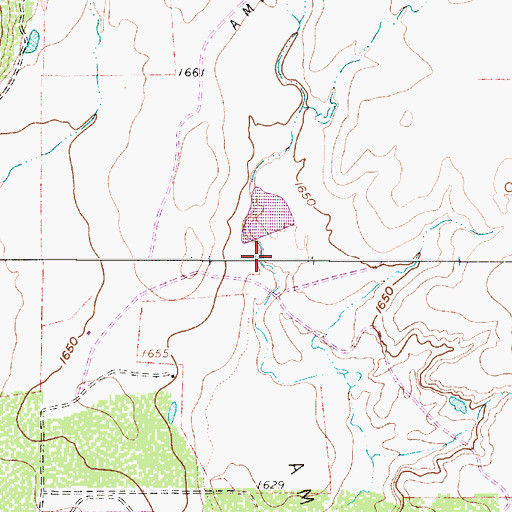 Topographic Map of Soil Conservation Service Site 8 Dam, TX