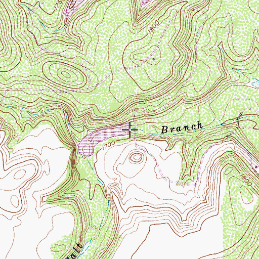 Topographic Map of Soil Conservation Service Site 22 Dam, TX