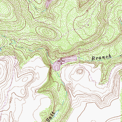 Topographic Map of Soil Conservation Service Site 22 Reservoir, TX