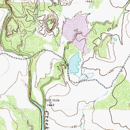 Topographic Map of Soil Conservation Service Site 18 Dam, TX